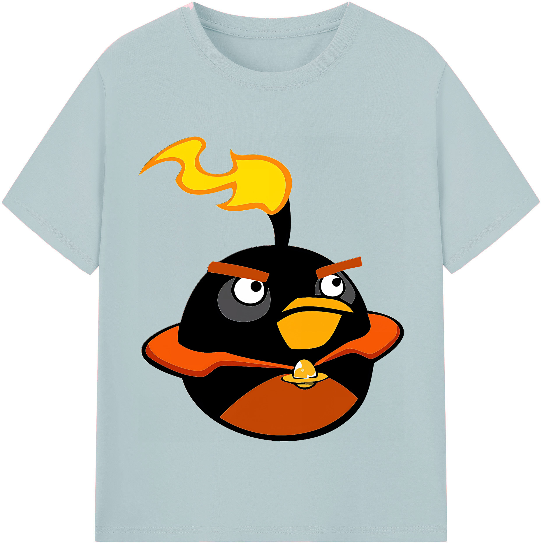 （画像用） Angry Birds アングリーバード 綿100％半袖Tシャツ（フロントプリント）